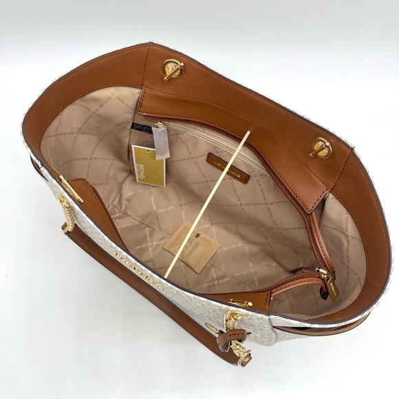 Michael Kors Jet Set Large Signature Logo Shoulder Bag - Picture 6 of 8